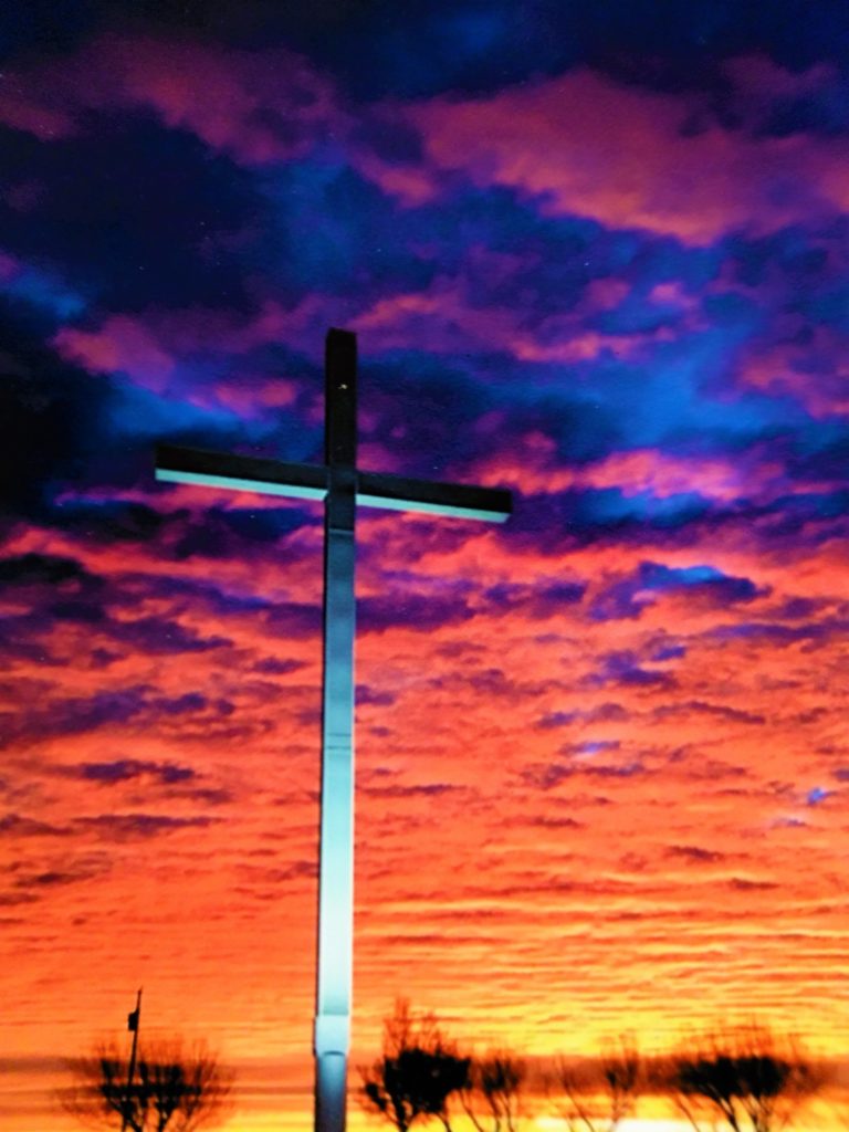 Emily's picture of the cross (I took a picture of the picture - Lora ...